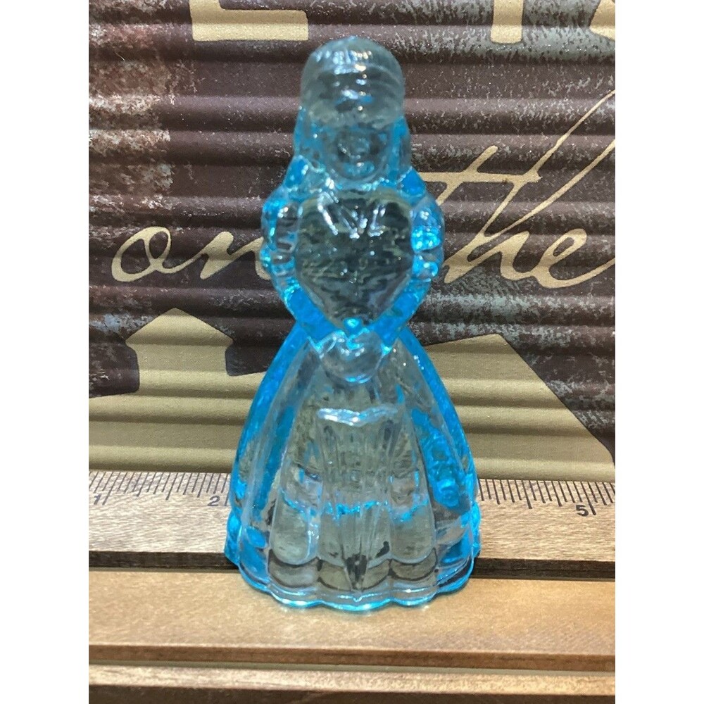 Boyd Art Glass Jennifer Belle Small Clear Blue Doll/ Girl Figure Decoration